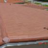 CONCRETE ROLL FIELD TILES WITH RIDGE TILES, AND GABLE END TILES